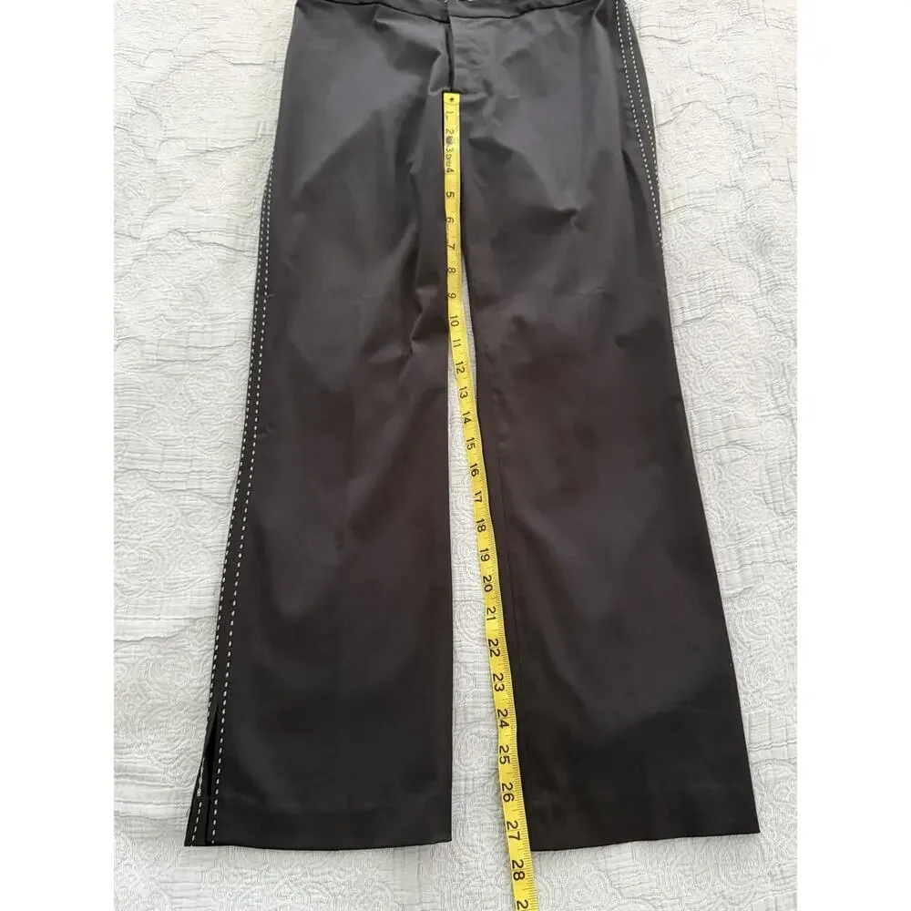 Vintage Y2K Rebecca Taylor Tailored Black Trouser Pants Size 4